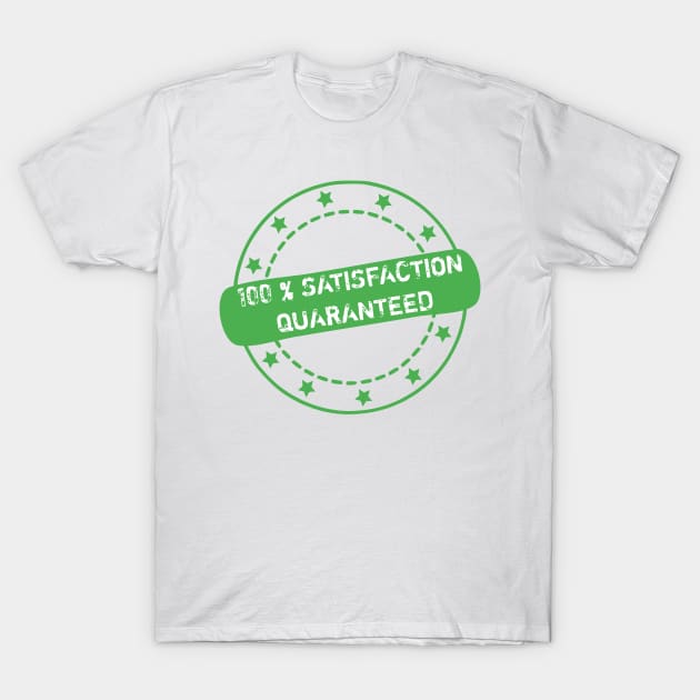 100 % Satisfaction Guaranteed Stamp Icon T-Shirt by Designso